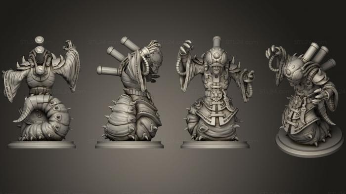 Статуэтки герои, монстры и демоны (Монах Цудочан, STKM_1349) 3D модель для ЧПУ станка